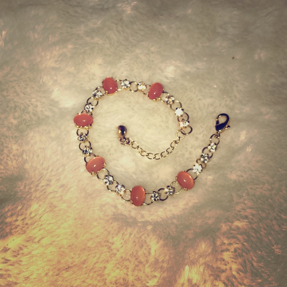 Pink stone bracelet